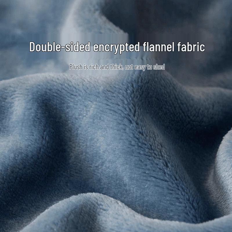 Thickened Coral Fleece Flannel Blanket for Home, Office, and Baby – Solid Color, Air Conditioning Quilt