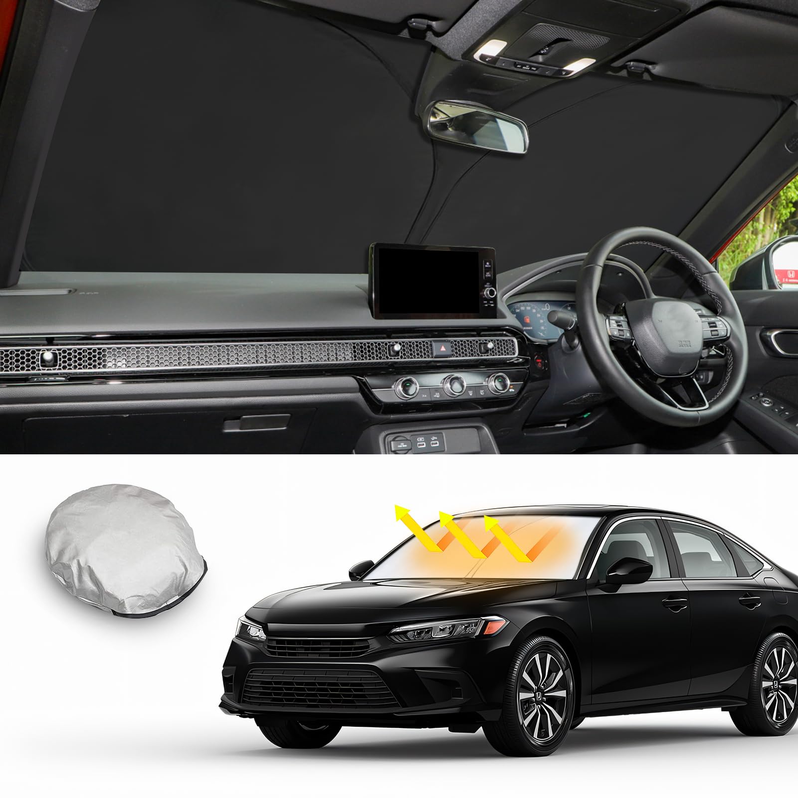 

[CDEFG] 2021 Honda Civic 11th Generation Sunshade FL1/4 Type EX E: HEV Exclusive Car Civic 11th generation FL1/4 type