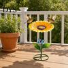 Garden Sunflower Bee Feeder Metal Feeder, Lotus Leaf Butterfly Cup, Outdoor Watering Station, Pollinators Bath Bowl for Yard Lawn Decor Station