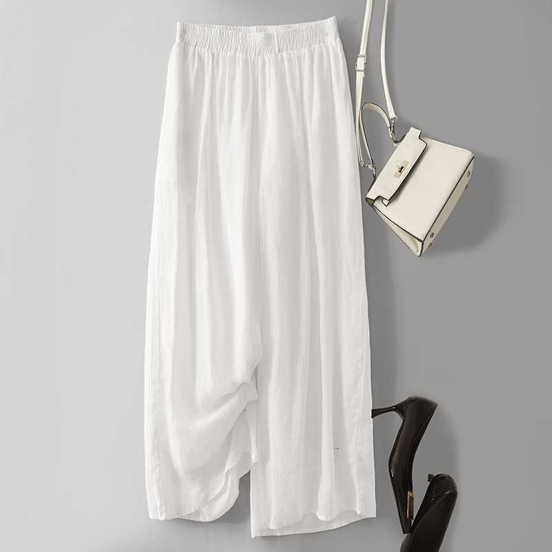 

Женские брюки платья приталенного кроя M белый