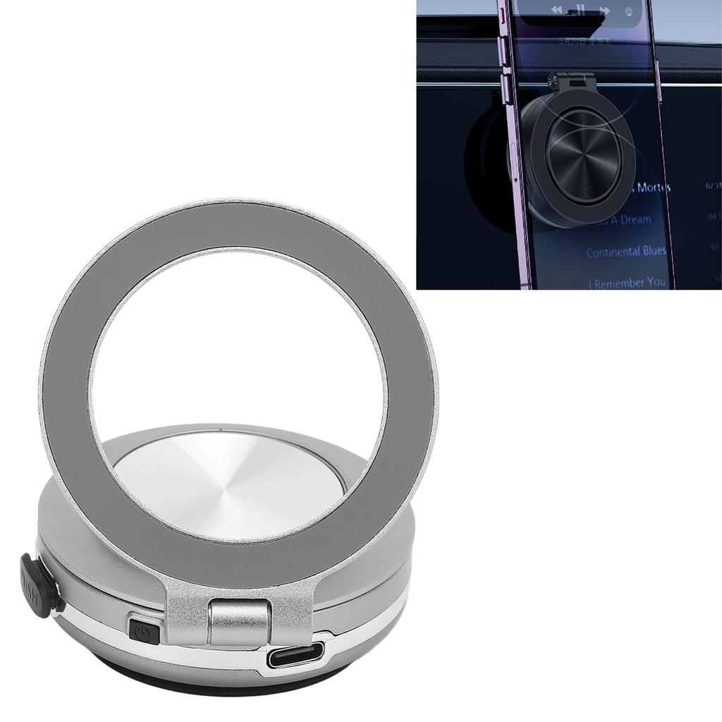 Magnet Phone Holder Vacuum Suction 360 Deg Rotation Portable for   Board Wall Desk Live Streaming