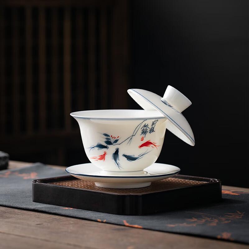 Simeitang Jingdezhen Thin-Bodied Ceramic Gaiwan