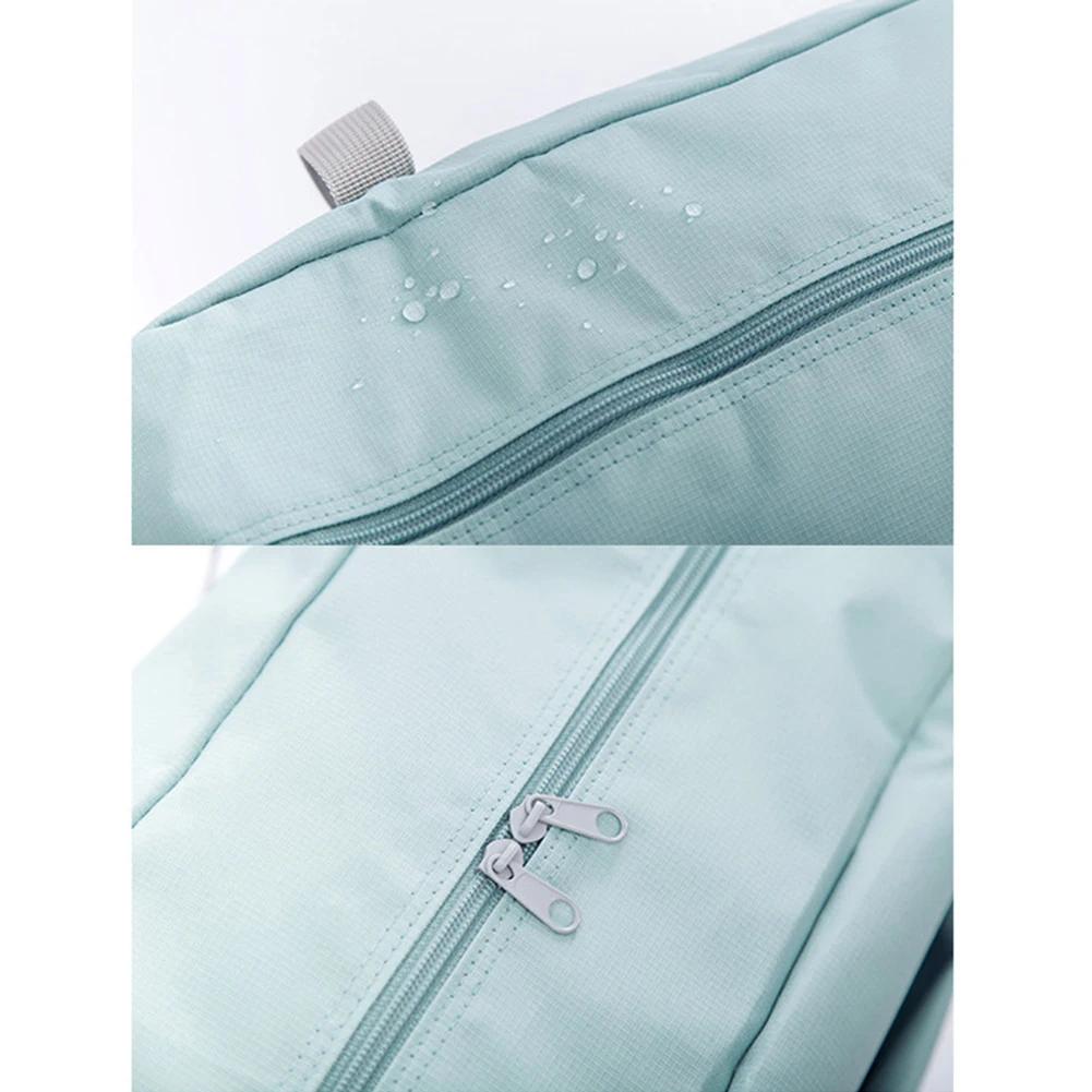 Solid Color Waterproof Folding Travel Bag Lightweight Large Capacity Luggage Bag