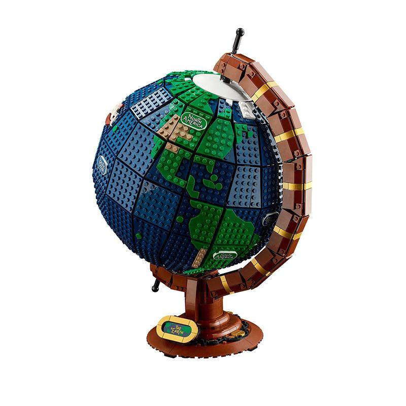 Creative Series Globe Building Blocks Set (2585 Pieces) - Diy World Map Model Geography Educational Toys For Adults Holiday Gift