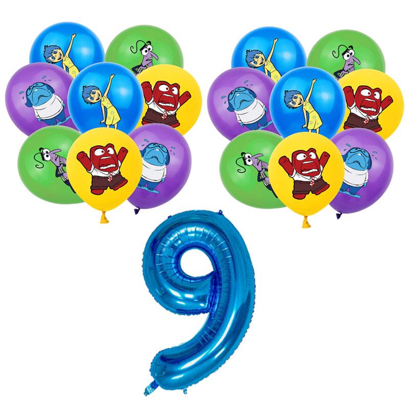 Inside Out 2 Decorațiuni Petrecere de Ziua de Naștere Temă Desen Animat Kit Veselă Baloane Bucurie Tristețe Accesorii Copii Băiat Fată Cadou Jucării
