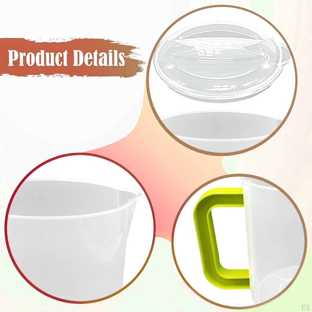 Messkrug durchsichtig 1,5L Multifunktions-Messbehälter für Saft