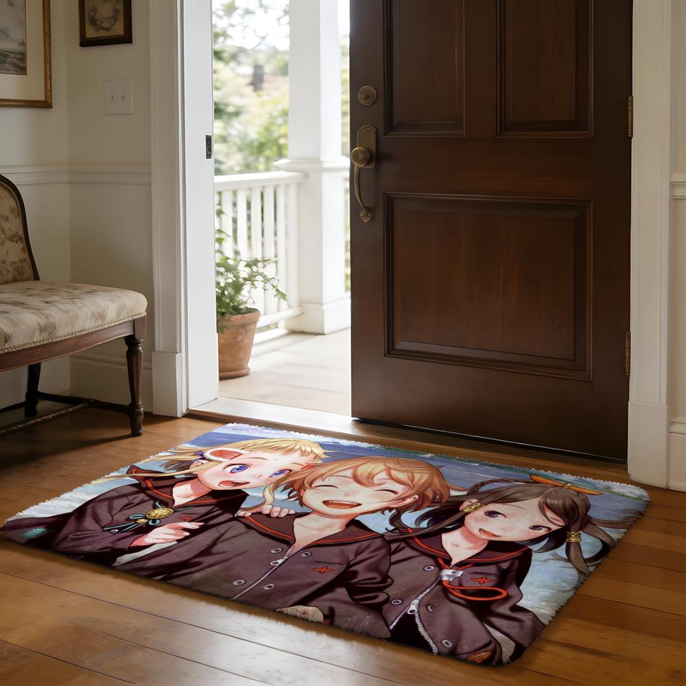 Floor Mat Soft Flannel Rug Non-Slip Absorbent Mat for Bathroom Bedroom Home Decor Anime L-Last E-Exile