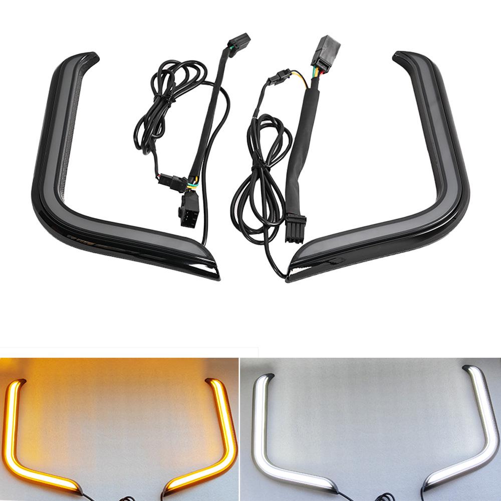 Black Chrome Motorcycle Headlight for Harley 96-13 Road/Street Glide & Road King