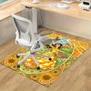 1pc, "Home Decor Carpet | Office Rug | Chair Pad | Outdoor Mat | Gift Idea - Vibrant Disney Princess Design"P007