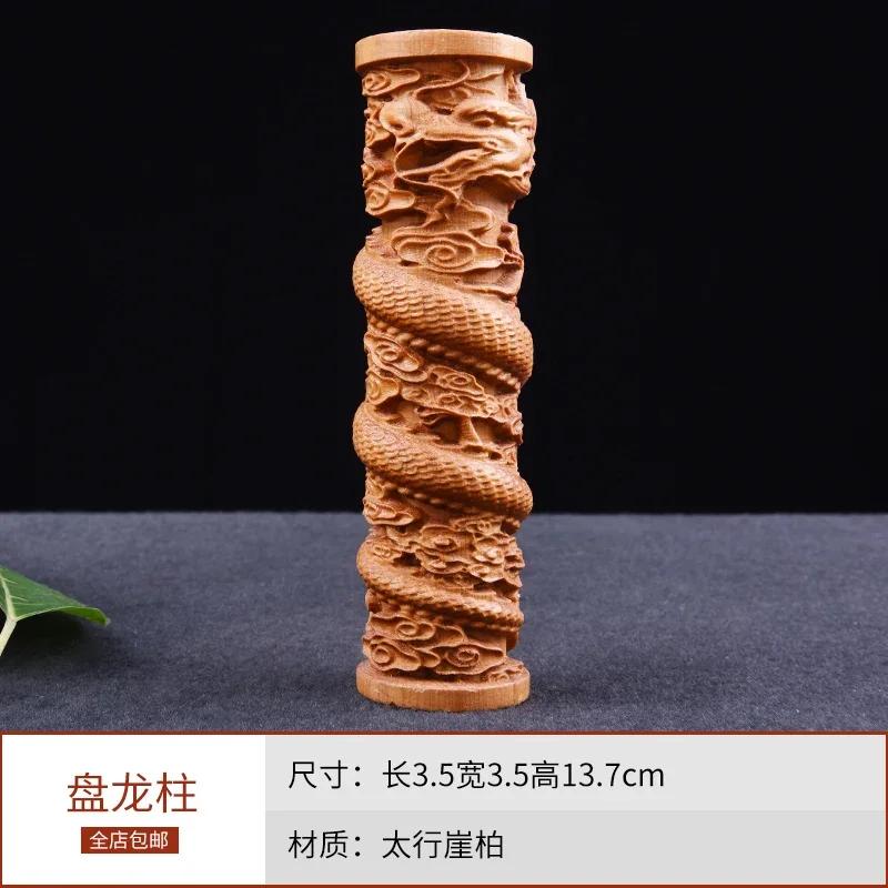 

Китайская классическая резьба по дереву и украшение в виде дракона, ремесла для гостиной и дома, скульптура статуи дракона, современное искусство