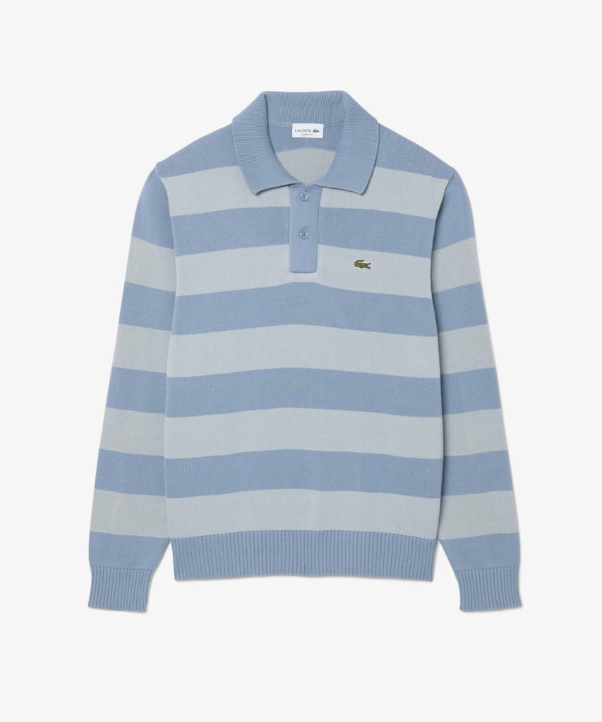 LACOSTE Men'S Bold Stripe Cotton Sweater Polo Shirt Ah0488-56N Vdb