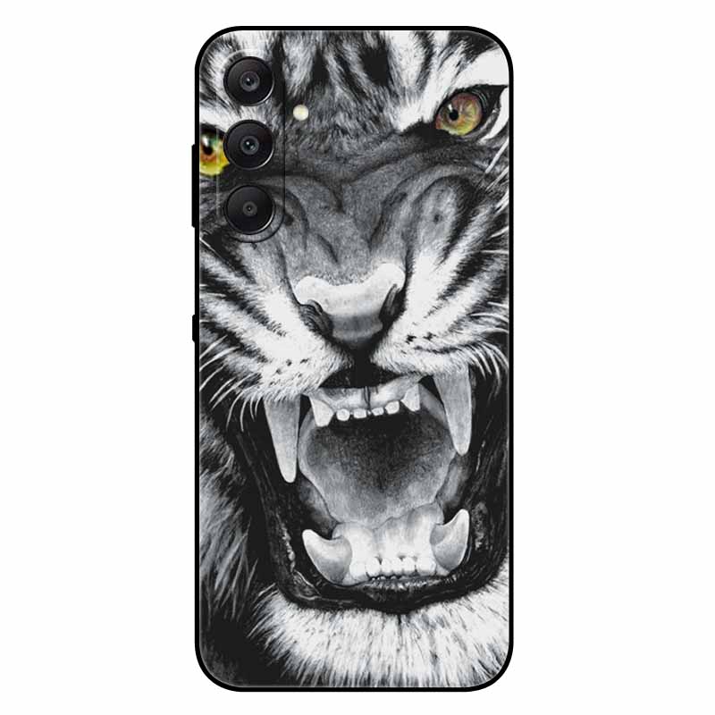 For Samsung A17 5G Case Black Silicone Soft Fashion Animal Back Cover For Samsung Galaxy A17 5G TPU Coque Cute Protective Bumper