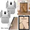 10PCS Sturdy Picture Hanging Hook Easy Install Mirror Hanger Metal Wall Hook  Home Wall Decor