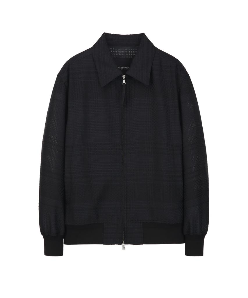 Jillstuart Newyork Men Crochet Check Blouson - Black (Jnju6B602Bk)