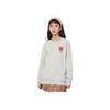 Li-Ning Sports Lifestyle Series Letter Print Round Neck Loose Fit Drop Shoulder Pullover Long Sleeve Sweatshirt Unisex Sweatshirt AWDV669-4