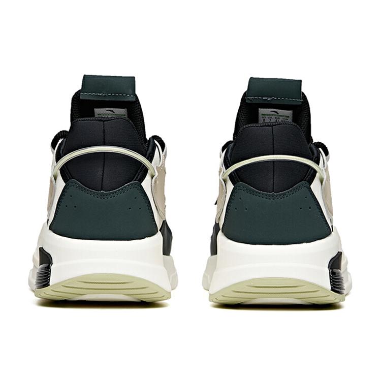 New ANTA Life Collection Casual Shoes Men Low Top White/Forest Green/Shade 1 Gray 112048808-2