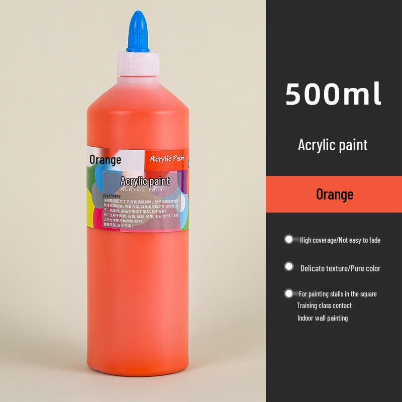 Wasserdichte 500ML Acrylfarbe - Langlebig, Ideal für Strohhut-, Keramik- und Gipsfigurenmalerei