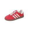Lightweight Red Platform German Training Shoes Women's Spring 2025 New Flat-soled Lace-up Sports and Leisure Shoes Board Shoes