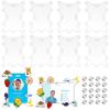 8 Pcs Badge Buddy Pin Holders With 20 Locking Pin Backs, Acrylic Badge Buddy Topper & Pin Holder For Nurse, Doctor, Student & St