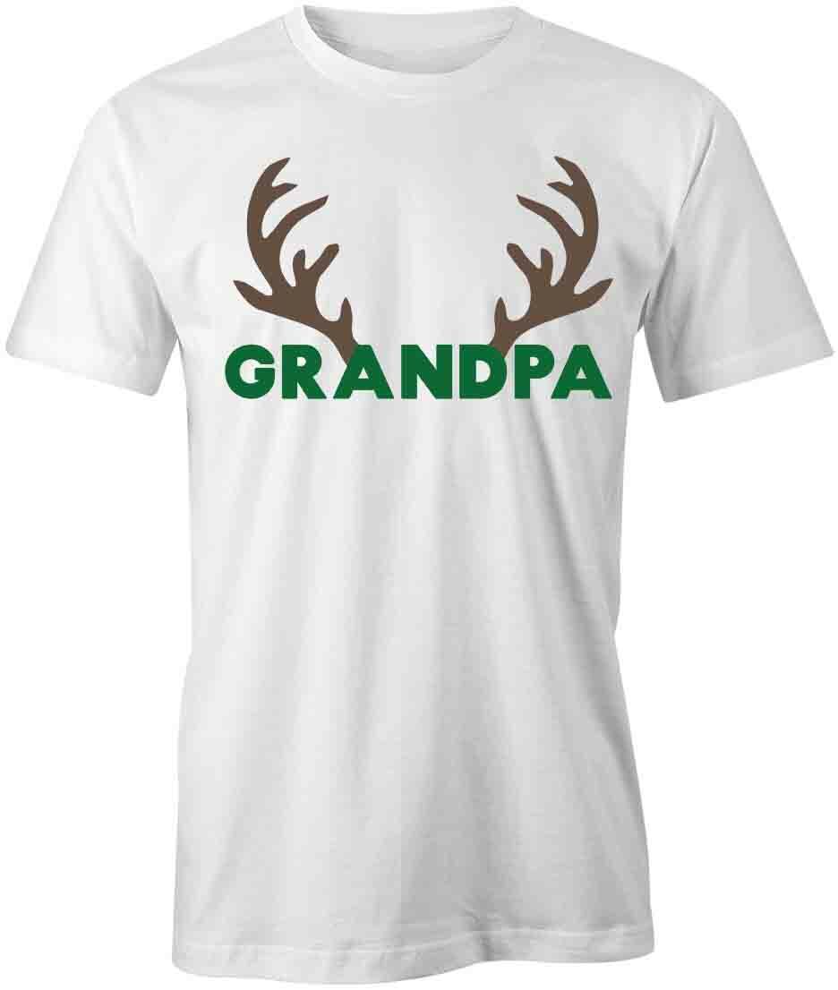 GRANDPA REINDEER TShirt Tee Short-Sleeved Cotton CHRISTMAS CLOTHING S1WSA597 XXXL