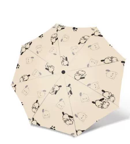 Student Safety Anti-Rebound Children's Umbrella for Girls, Dual-Use for Sun and Rain, Foldable Automatic Umbrella for School Use