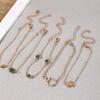 5-piece Women's Zircon Set, Fashionable and Casual Bracelet Set, Suitable for Daily Wear and Holiday Gifts for Friends