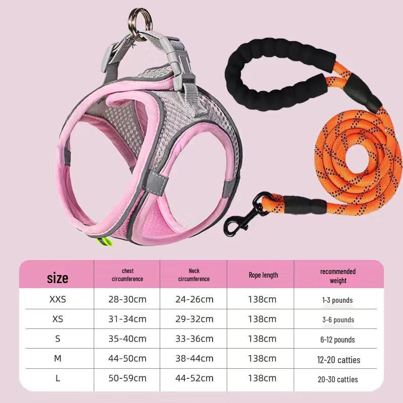 Adjustable Cat Anti-Escape Leash & Harness for Outdoor Walking