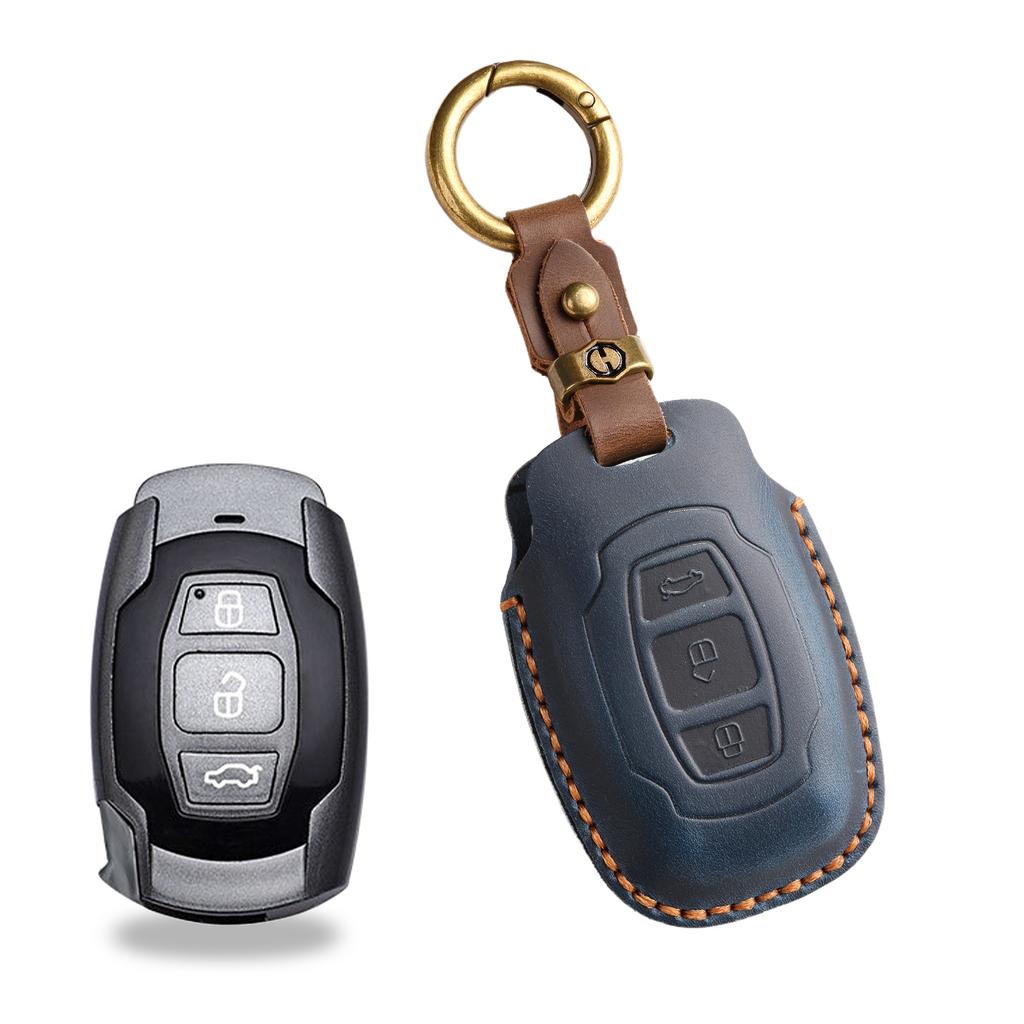 The Retro Key Cover Is Suitable For The Old Byd Pure Hand-Stitched Leather Key Protection Case Chain.