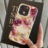 HOT Cool Flower Lotus Luxury Lichee Leather Pattern Phone Case For iPhone 17 16e 16 15 14 13 12 11 Air Pro Max Plus X XR XSMax