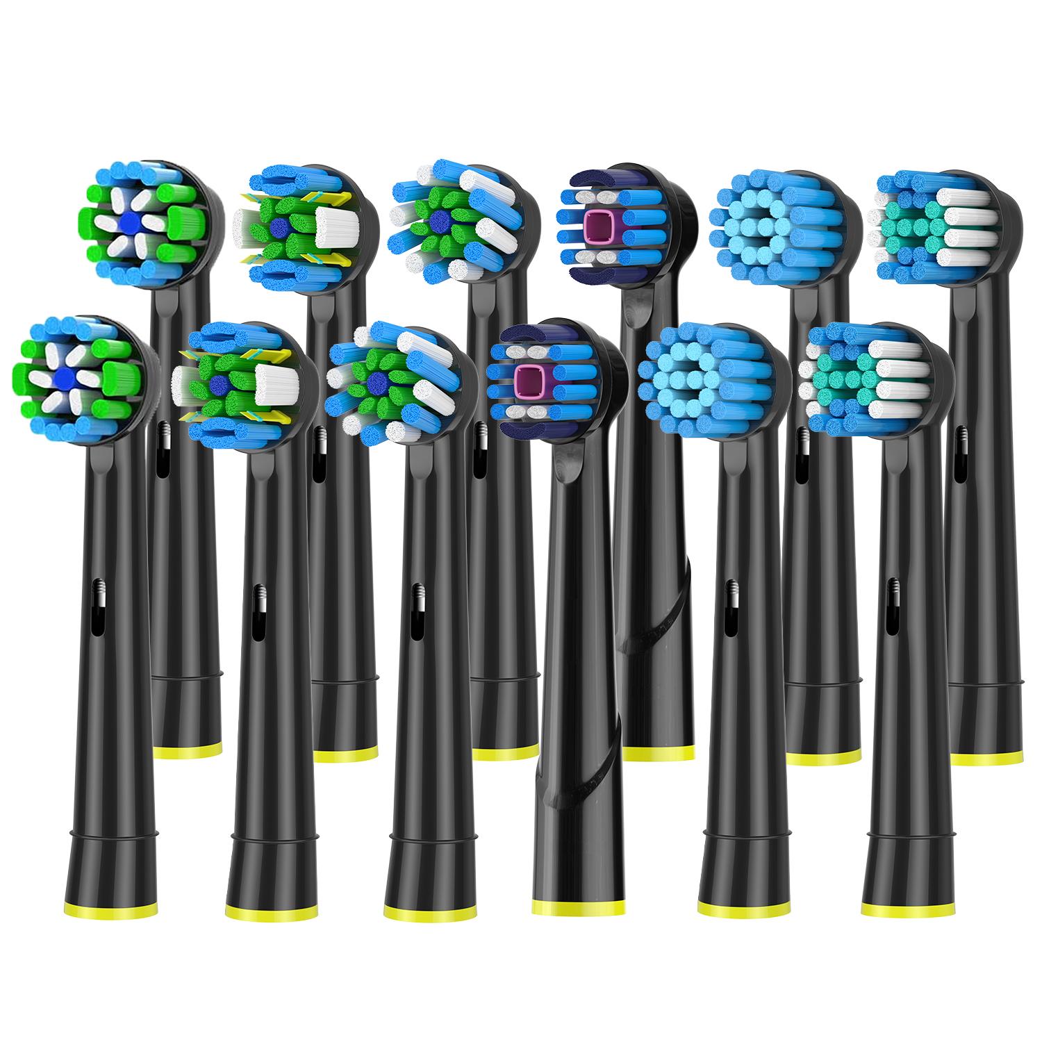 Têtes de brosse à dents de remplacement compatibles avec Oral-B, 4-12 pièces de têtes de brosse électrique pour remplacement Oral B Pro500/1000