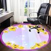 1pc Star Decor Chair Carpet for Office, Soft Comfortable Mat For Office, Living Room, Bedroom, Machine Washable Carpet yy251112163