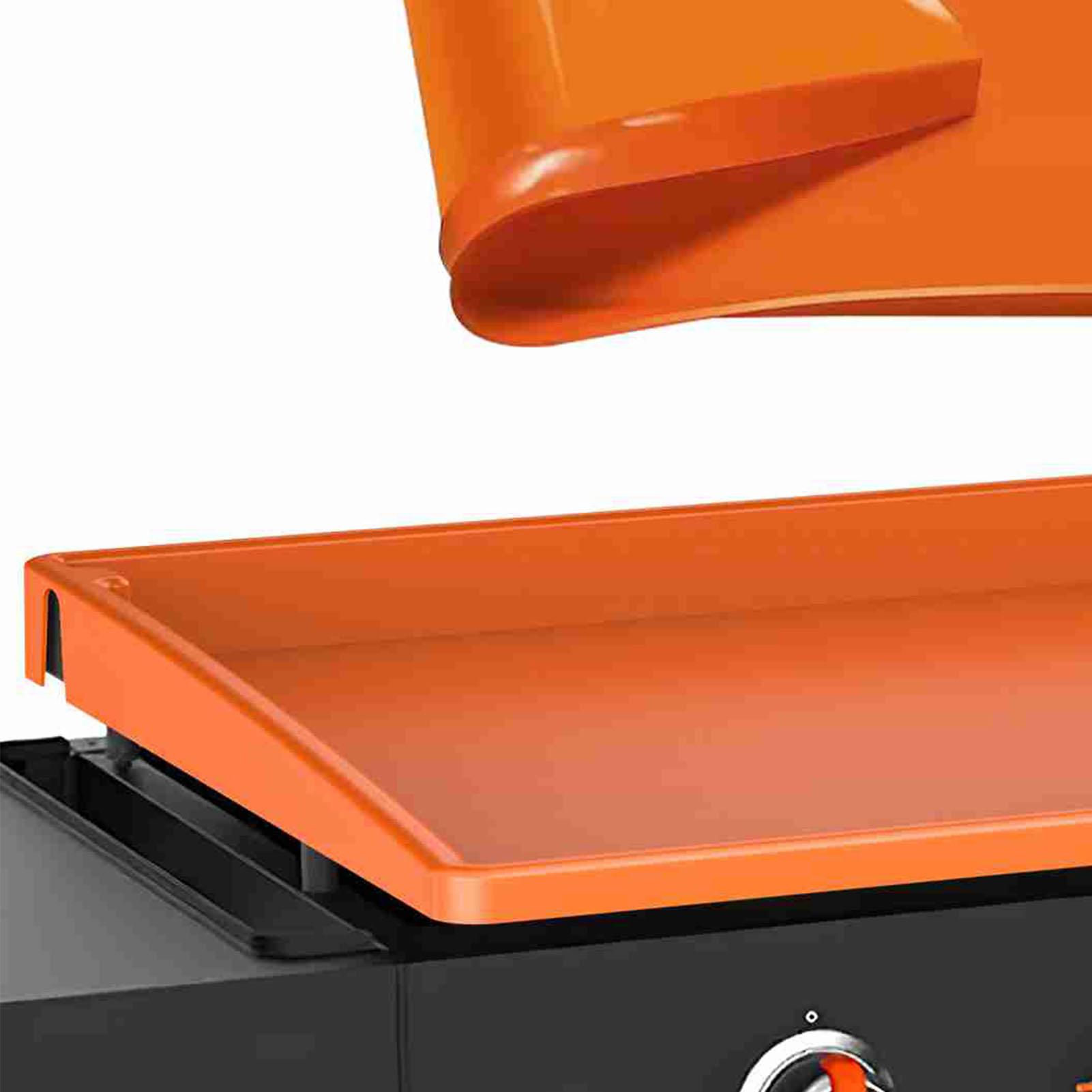 

Silicone Griddle Mat Food Grade Heat Proof BBQ Grill Mat Protective Cover Griddle Accessory for 22 Inch Griddle Orange