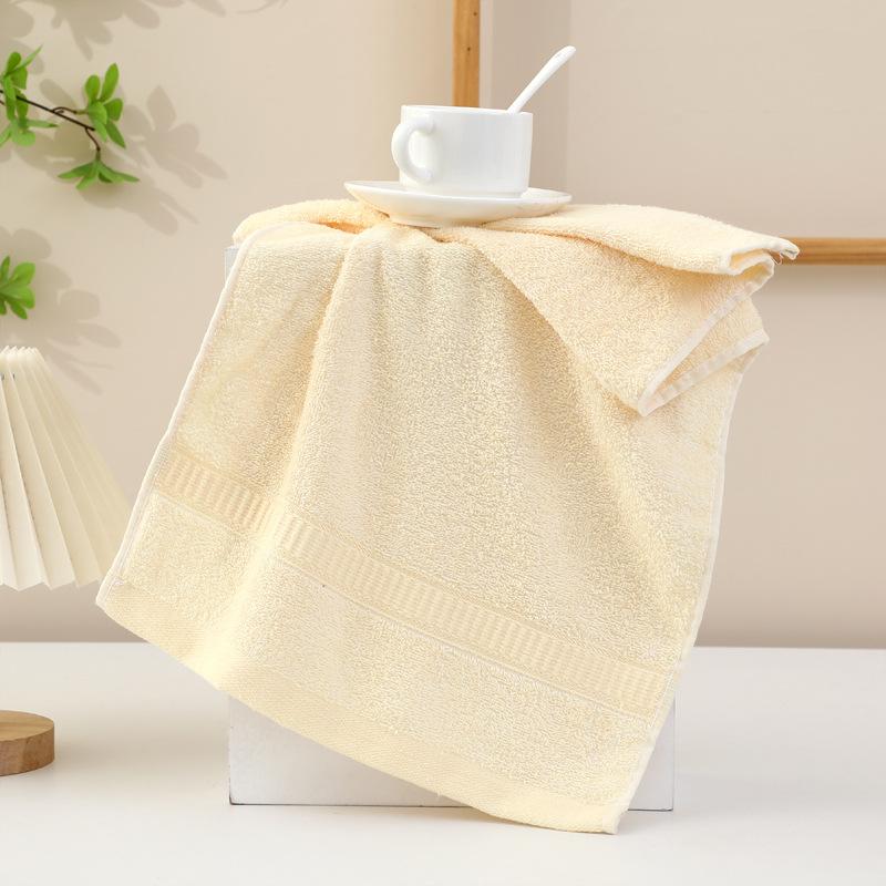 Pure Cotton Towel Household Plain Color Hand Towel Absorbent Adult Face Towel