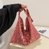 Korean version of fashionable versatile simple casual shopping bag 2025 autumn new leopard print large capacity shoulder tote bag