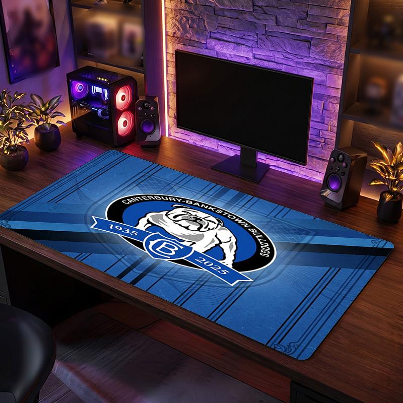 Canterbury-Bankstown Bulldogs Pattern Mousepad Anti?Slip Rubber Desk Pad For Gaming Working Desktop Decoration