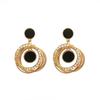 925 Silver Four-Leaf Clover Star Earrings, Korean Style, Slim Design for Women