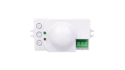 ROLF JQ-L MW 1200W IP20 Flush-mounted Motion Sensor, Range Up To 8m, 360 2-2000 Lx, White, 08820