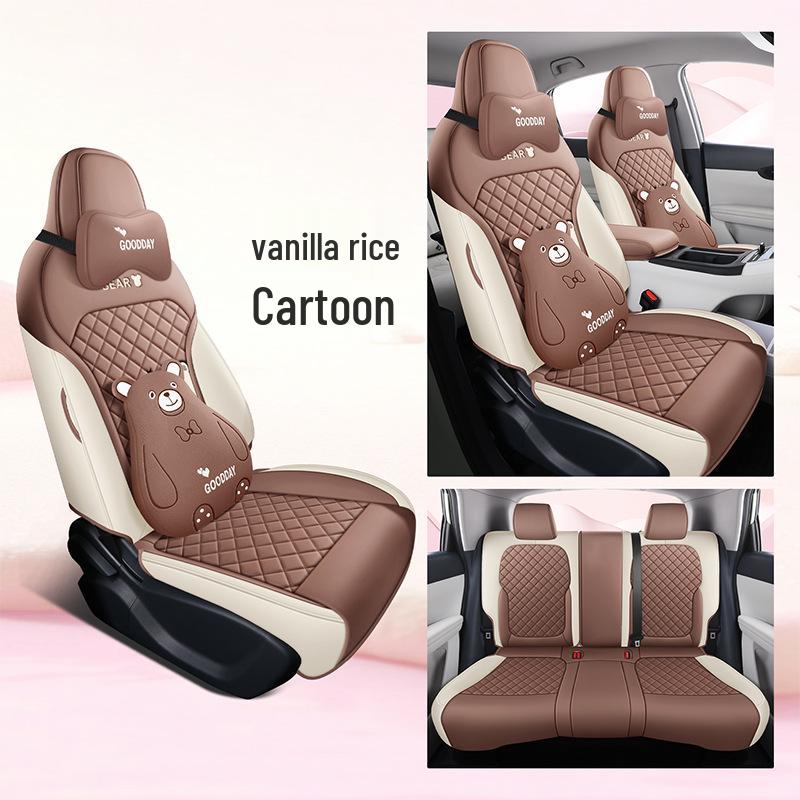 2026 Geely Galaxy Xingyuan Freedom Edition Car Seat Cover - 410 km Range, All-Season, Full Coverage, Cartoon Design.