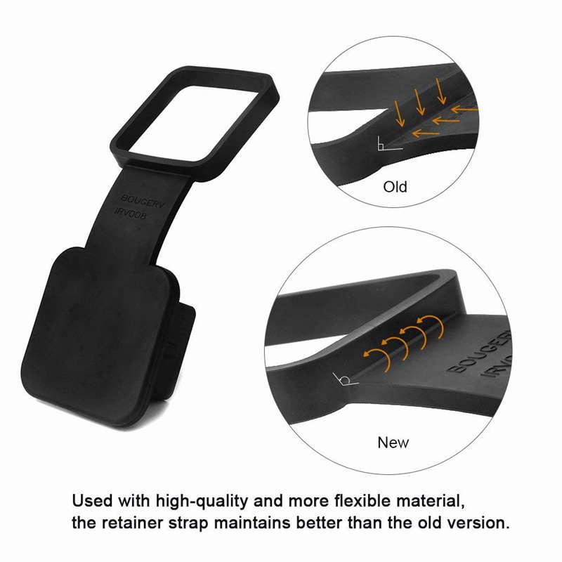 NEW-2 Inch Trailer Hitch Cover Plug Cap Rubber Fits 2 Inch Receivers Class 3 4 5 For Toyota Ford Jeep Chevrolet Nissan Dodge Ram