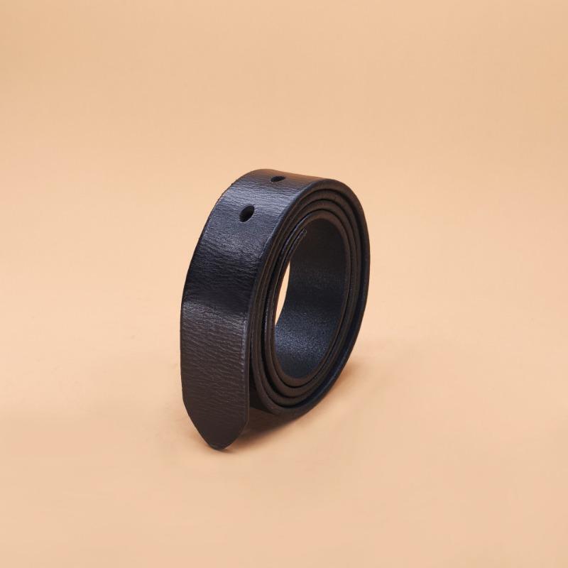 First Layer Tree Paste Leather Cowhide Belt Strip Men's Retro Belt Men's No Button Pin Buckle Scalp Ring