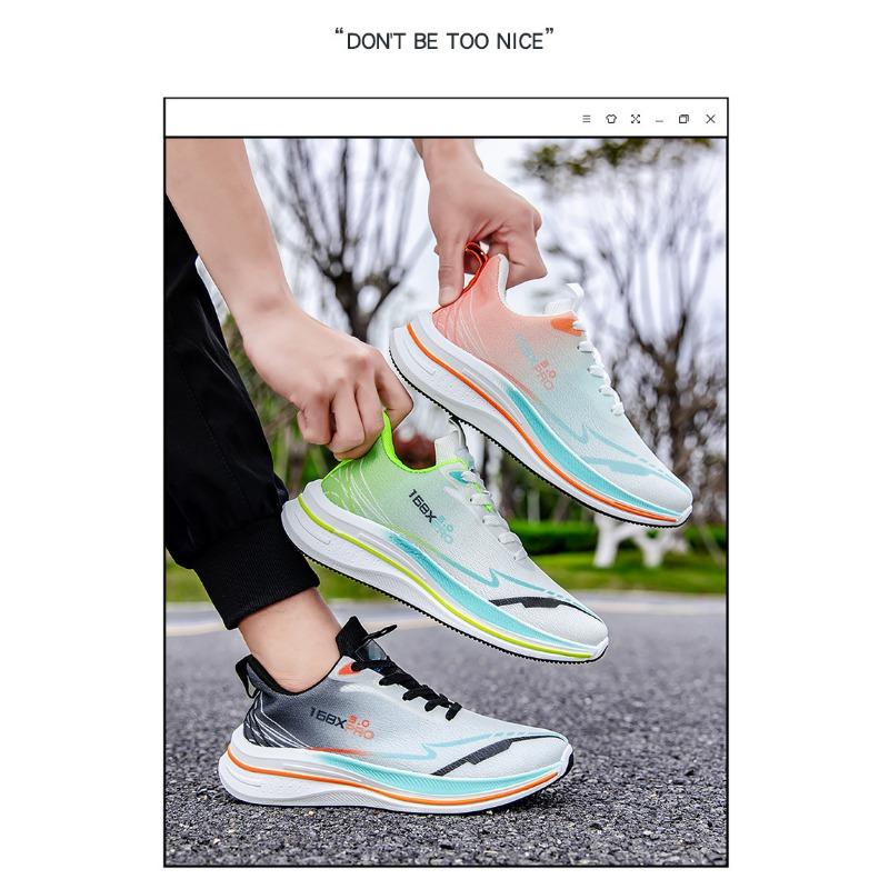 Men S Large Size Low Top Breathable Mesh Soft Sole Lightweight Running Shoes