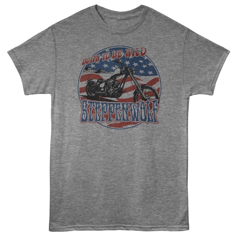 

Steppenwolf Stars & Stripes Chopper Motorcycle Born To Be Wild Men s T shirt S