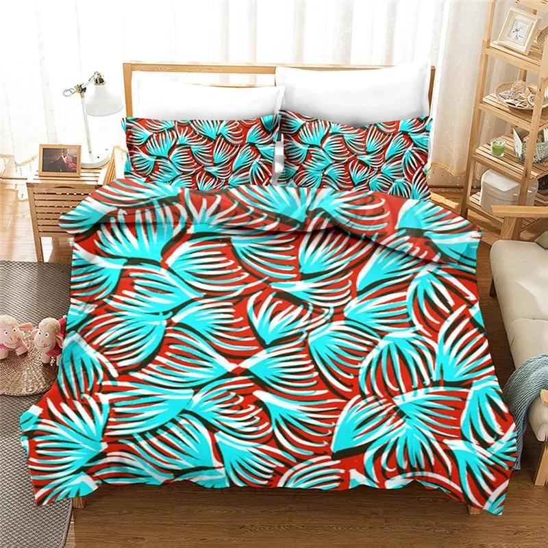 Comforter 100% High Quality S Tropical Rainforest Flowers Bedding Set Eu Double 200X200 Cm Queen King Bed Sets