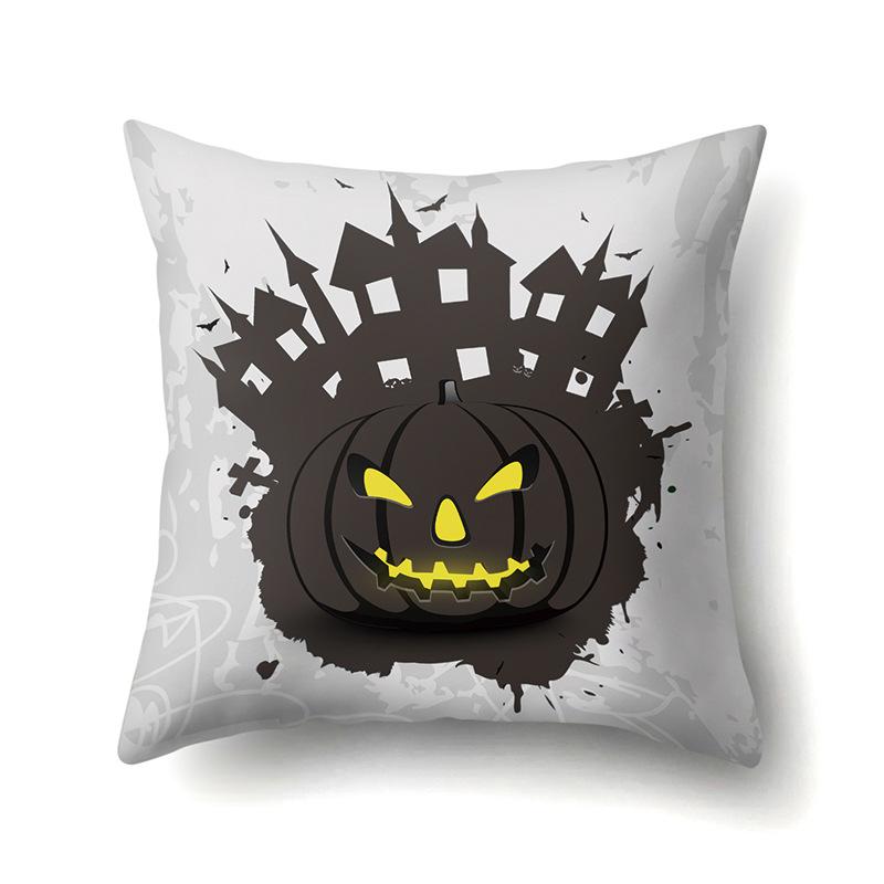 Halloween Pillow Cover Car Waist Pillow Pumpkin Sofa Cushion Cover Office Home Living Room Pillow Cover Premium