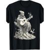 Goth Skeleton Playing Guitar Dark Fantasy Medieval Gothic T-Shirt