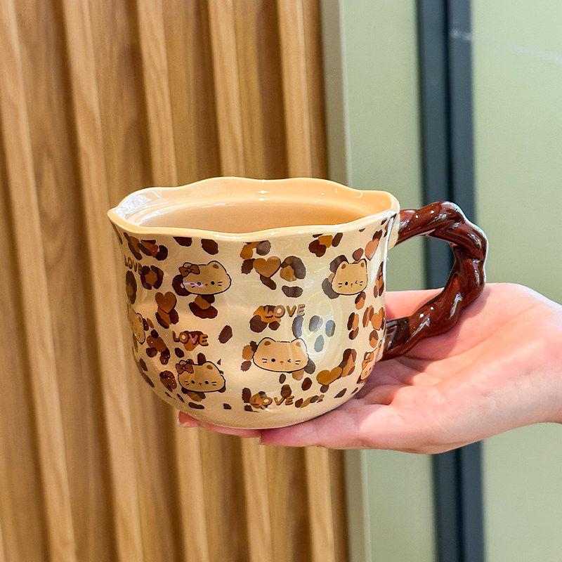 Cute Cat Ceramic Mug Gift Set for Girls and Best Friends Birthdays No Size