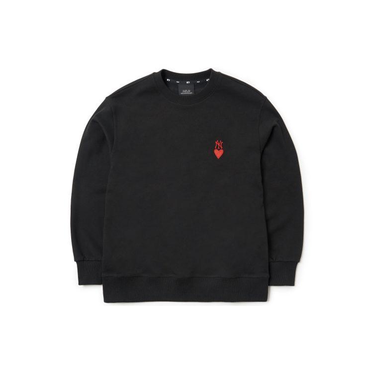 MLB Sweatshirts Unisex Black Crew Neck Moderate Regular 3AMTH0314-50BKS