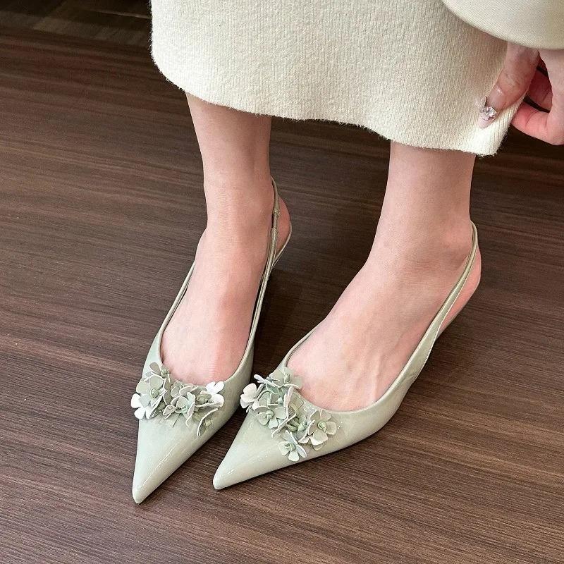 Fashion Women's Shoes Summer High Heels Sandals 2025 Thin Heeled Sandals for Women Elegant Pointed Toe Dancing Party Shoes Banquet Shoes