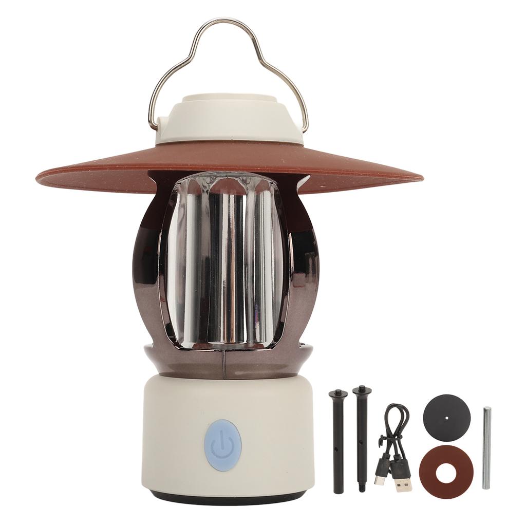 Camping Light Rechargeable 3 Level Hight Brightness ABS Tent Light Waterproof for Outdoor Travel