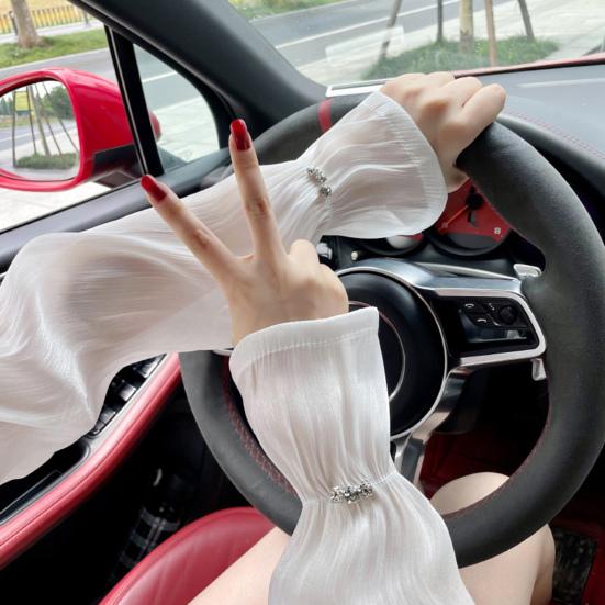 Armstulpen zum Autofahren, einfache, durchsichtige, hautberührende Armschützer zum Fahrradfahren, UV-Schutz, coole Armstulpen, Armstulpen zum Autofahren, Fahrradzubehör